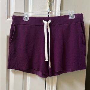 NWT Monrow  merlot drawstring sweat Shorts, XL